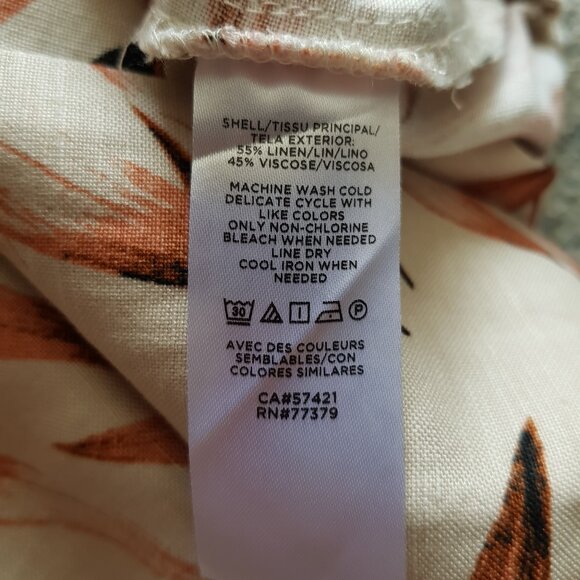 Ann Taylor linen blend midi skirt - Picture 9 of 9